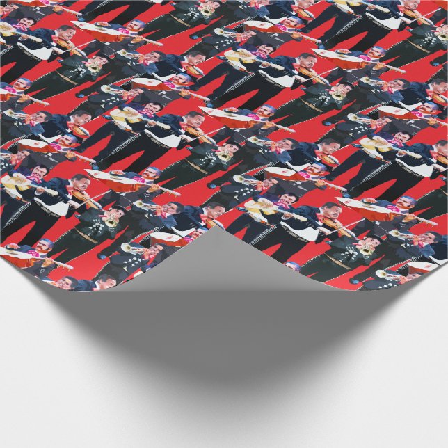 Papier Cadeau Orchestre Mariachi Mexicain (Coin)