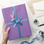 Papier Cadeau Orchidée d'Amethyst<br><div class="desc">Papier d'emballage Amethyst Orchid de couleur solide pour correspondre à la palette de couleurs mariages choisie.</div>
