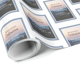 Papier Cadeau Ordination de l'anniversaire