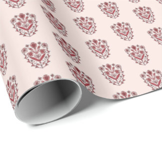 Papier Cadeau Ornate Floral Wrapping Paper