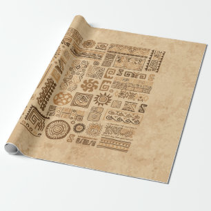 Papier Cadeau Ornement artisanal ethnique
