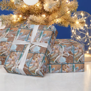 Papier Cadeau Ornement de Noël Seashell