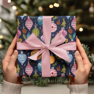 Papier Cadeau Ornement Fantaisiste Noël
