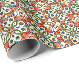 Papier Cadeau ornement oriental arabe ethnique vintage