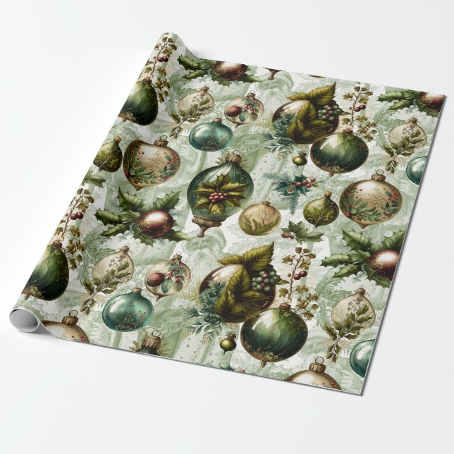 Papier Cadeau Ornements victoriens chic II (Déroulé)