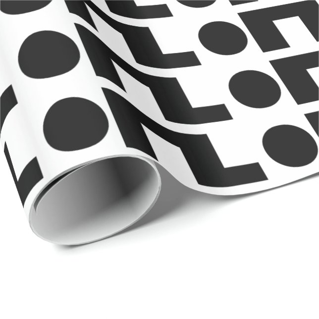 Papier Cadeau ORZ Emoticon Kaomoji Emoji (Coin rond)