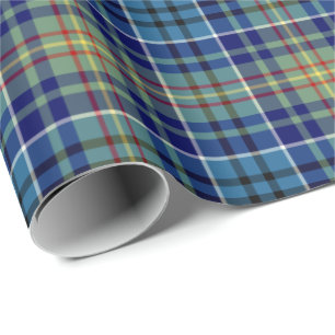 Papier Cadeau O'Sullivan Clan Tartan Irish Plaid Motif