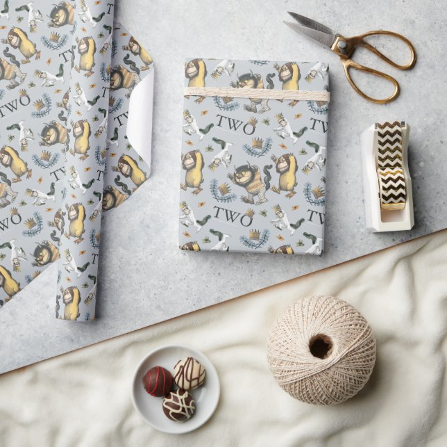 Papier Cadeau Où sont les monstres ? 2e anniversaire (Artisanat)