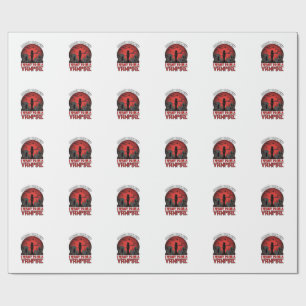 Papier Cadeau Oublier Princesse Veut être Vampire Halloween_1