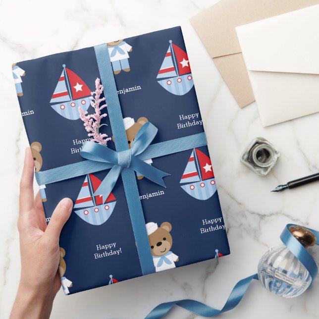 Papier Cadeau Ours de mer doux (Cadeaux)