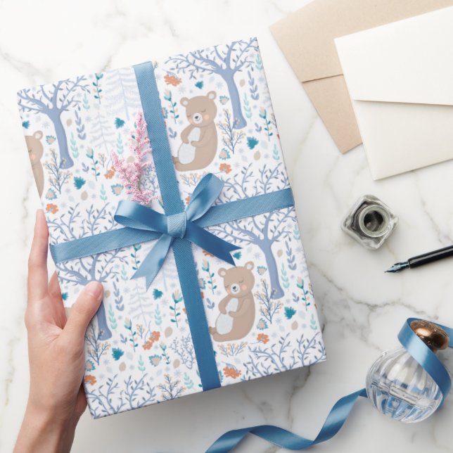 Papier Cadeau Ours des bois (Cadeaux)
