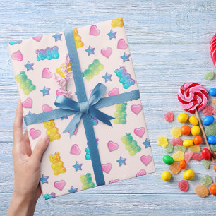 Papier Cadeau Ours Gummy Colos Jelly Candy Kids