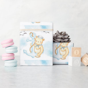 Papier Cadeau Ours marin mignon