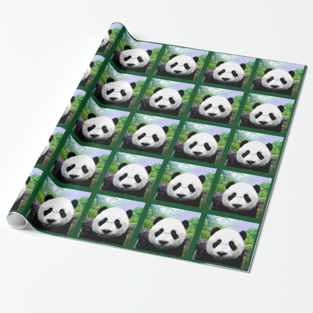 Papier Cadeau Ours Panda (Déroulé)