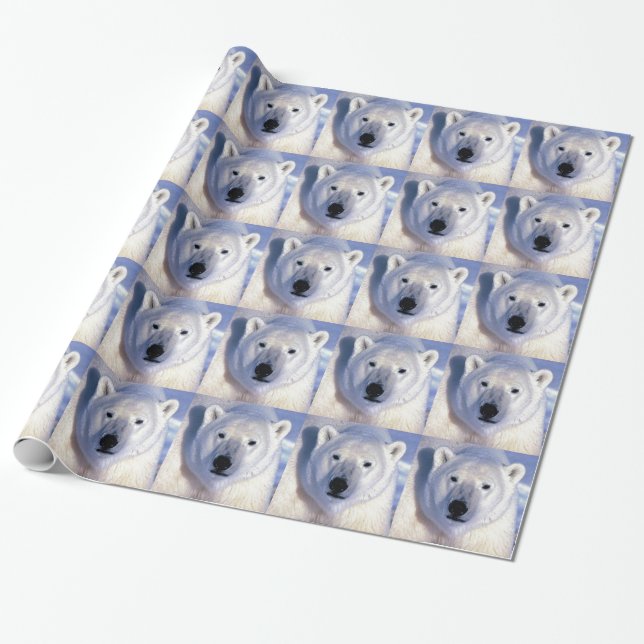Papier Cadeau Ours polaire (Déroulé)