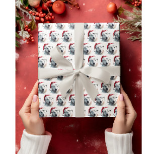 Papier Cadeau Ours polaire de Noël