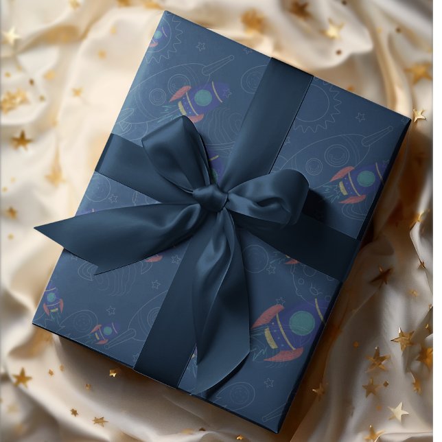 Papier Cadeau Out to Space theme (Créateur téléchargé)