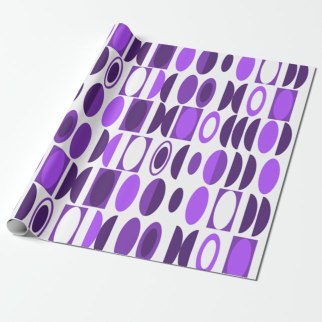 Papier Cadeau Ovales Art déco (Déroulé)