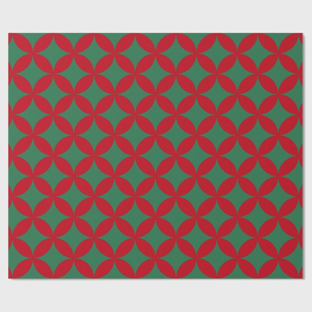 Papier Cadeau Ovals Élégants Noël & Toutes Occasions (Plat)