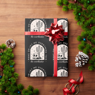 Papier Cadeau Overthinker introverti humour noir sorcier noir