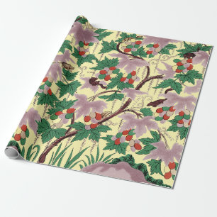 Papier Cadeau Owen Jones Chinoiserie Motif Botanique Souris