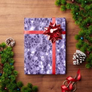 Papier Cadeau Paillettes violet ultra violet
