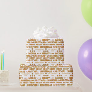 Papier Cadeau Pain d'épice Cookies de Noël Alphabet Nom