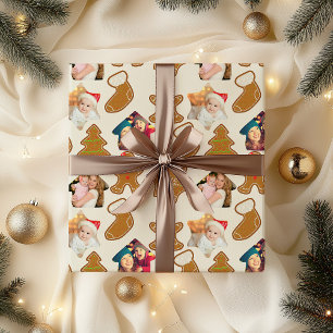Papier Cadeau Pain d'épice et Noël Photo