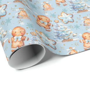 Papier Cadeau Pain d'épices Bébé Pain d'épices Arbre de Noël