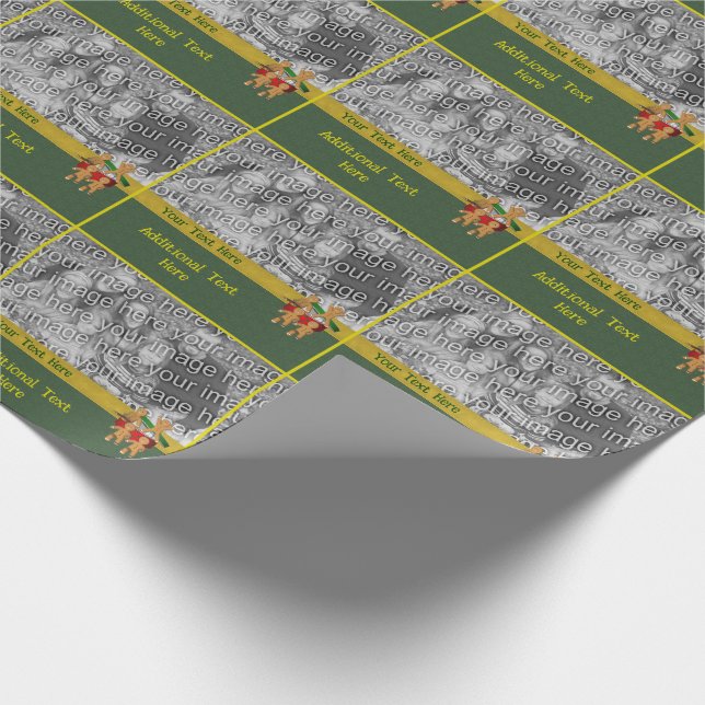 Papier Cadeau Pain d'épices Cookie Hommes Vacances Photo personn (Coin)