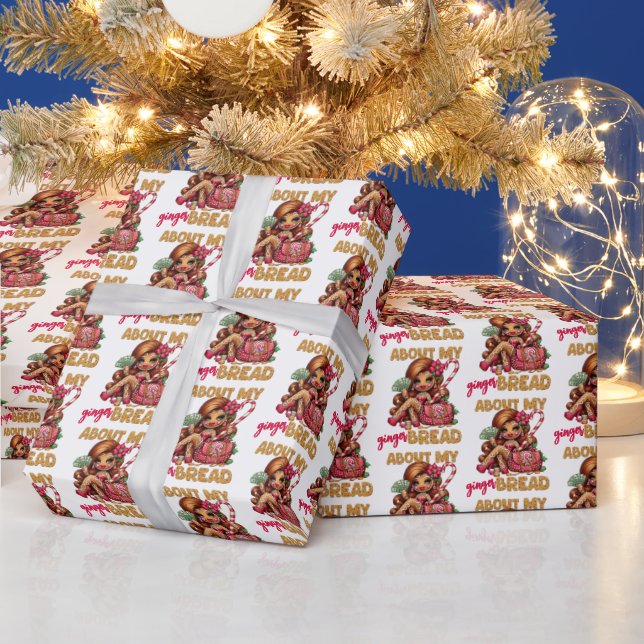 Papier Cadeau Pain d'épices Diva Drôle Noël urbain (Vacances)