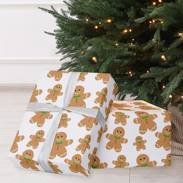 Papier Cadeau Pain d'épices Homme Noël Motif (Créateur téléchargé)
