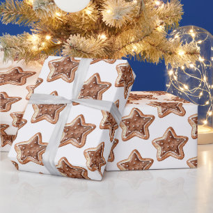 Papier Cadeau Pain d'épices Noël