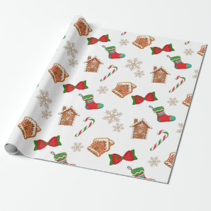 Papier Cadeau Pains d'épice de Noël