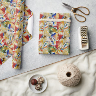 Papier Cadeau Painting with Green Center by Wassily Kandinsky