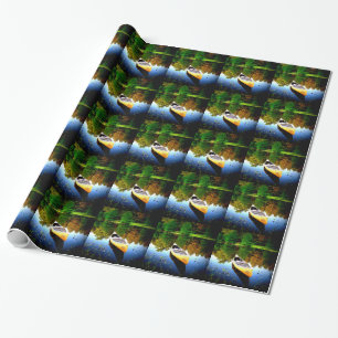Papier Cadeau paix et joie de beauté de canoë