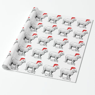 Papier Cadeau Paix sur des moutons de la terre