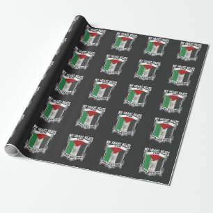 Papier Cadeau Palestine Coeur Gaza Paix racines palestiniennes
