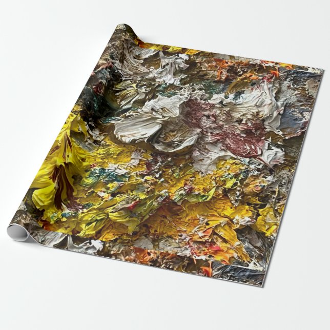 Papier Cadeau Palette de l'artiste #1 (Déroulé)