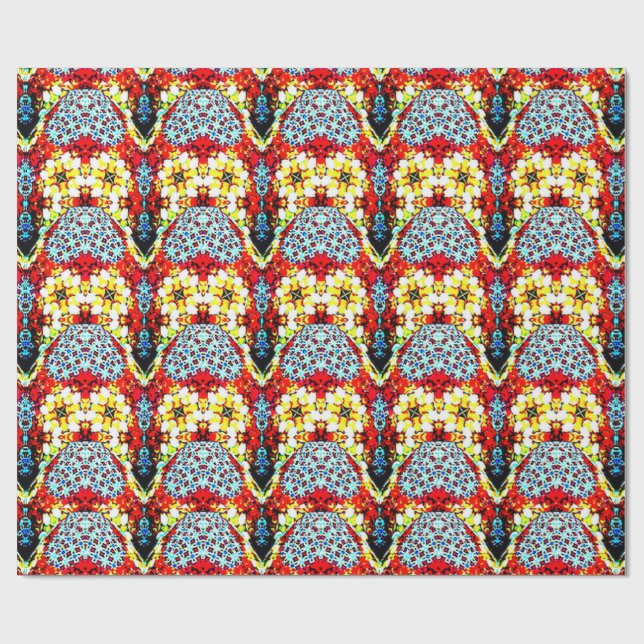 Papier Cadeau palettes multicolores (Plat)