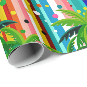 Papier Cadeau Palm Boulder • Anniversaire à Miami et Abstraits P