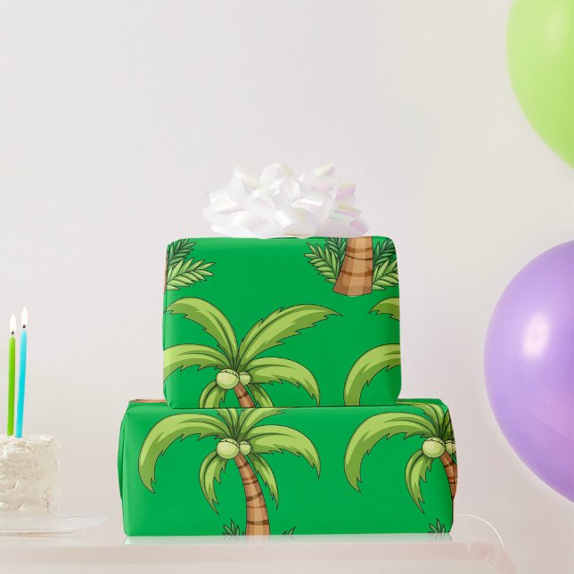 Papier Cadeau Palm Tree Beach Tropical et Ile Vibes (Créateur téléchargé)