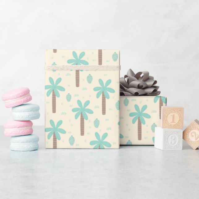 Papier Cadeau Palm Tree Grove (Baby Shower)
