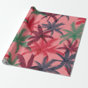 Papier Cadeau Palmiers sans couture motif