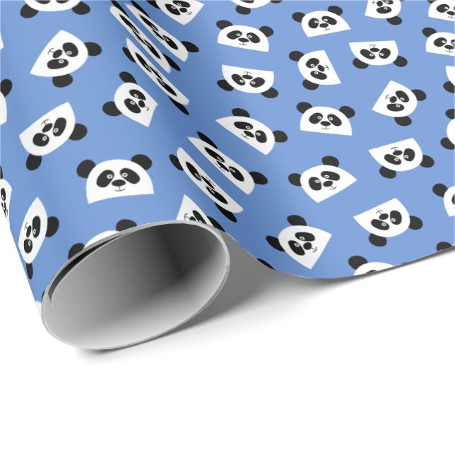 Papier Cadeau Panda (Coin rond)