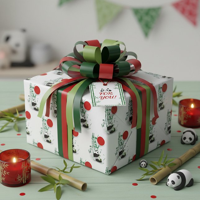 Papier Cadeau Panda   (Créateur téléchargé)