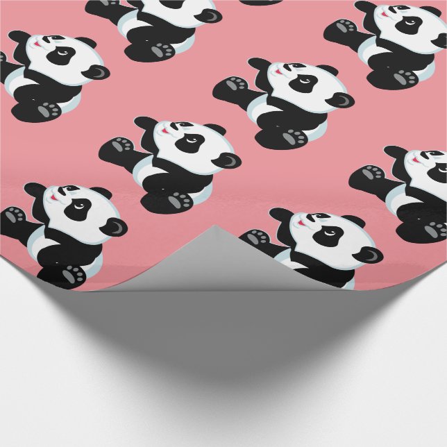 Papier Cadeau panda de dessin animé (Coin)