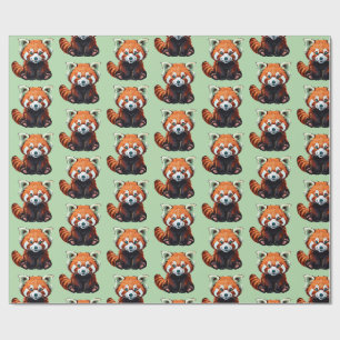 Papier Cadeau Panda roux