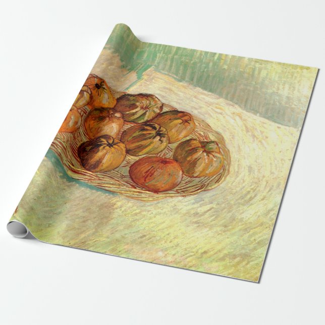 Papier Cadeau Panier de pommes à Pissarro par Vincent van Gogh (Déroulé)