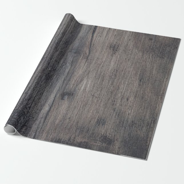 Papier Cadeau Panneau Brown en bois (Déroulé)